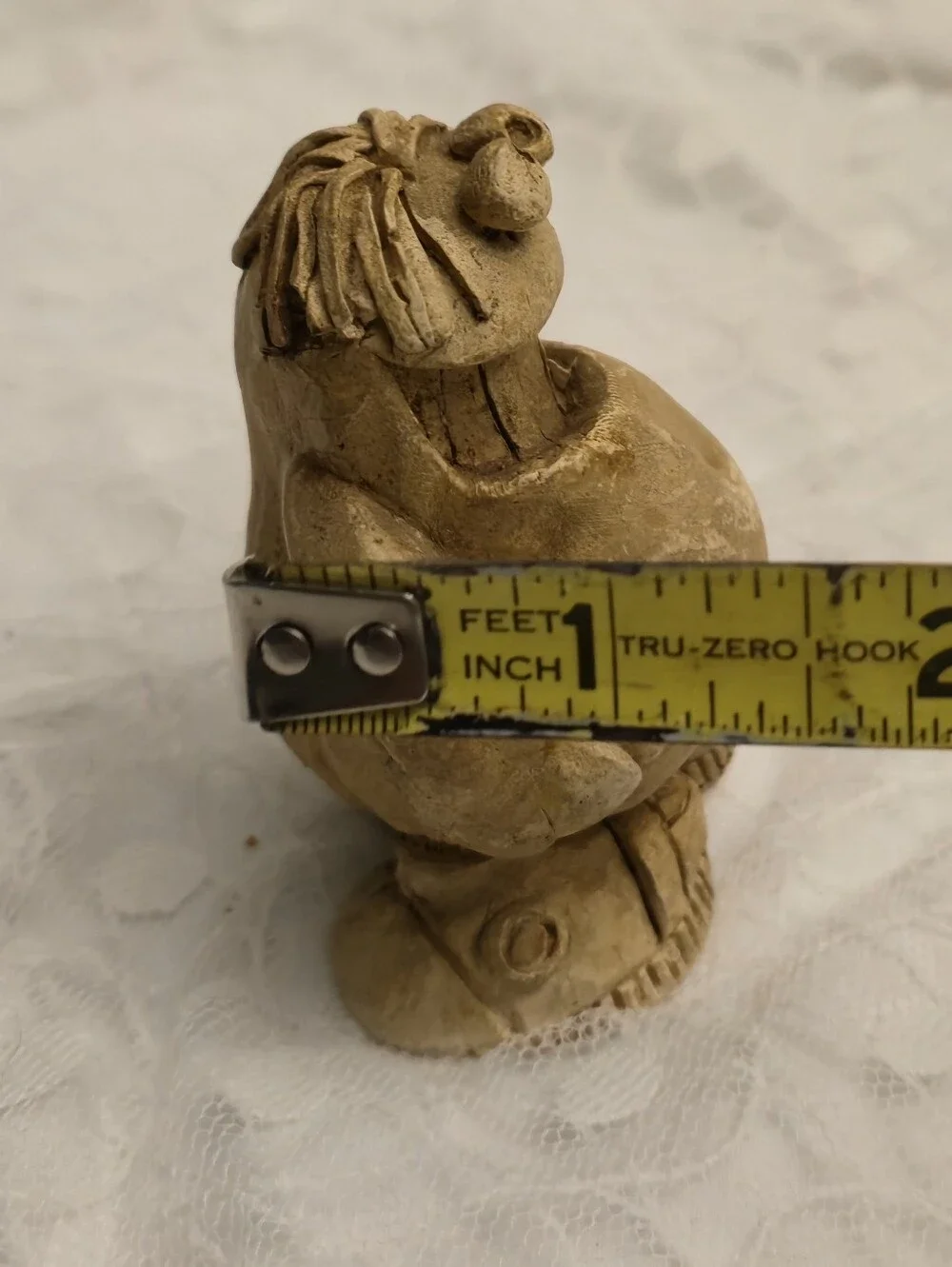 Rustic / Vintage 1976 Cream Garden Gnome Figurine - Home Accent. HE'S ADORABLE